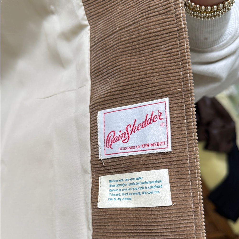 Vintage Rain Shedder Beige Cape Coat one size - Picture 4 of 7